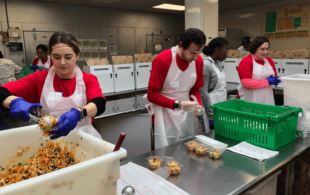 Volunteers at Commmunity Servings 